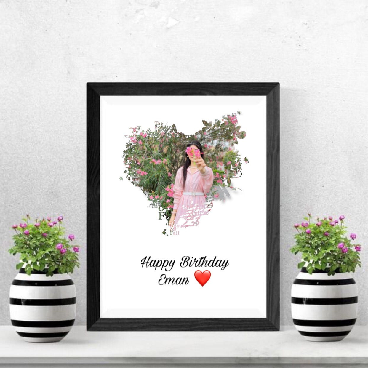 Custom Happy Birthday Photo Frame – Personalized Gift for Special Moments
