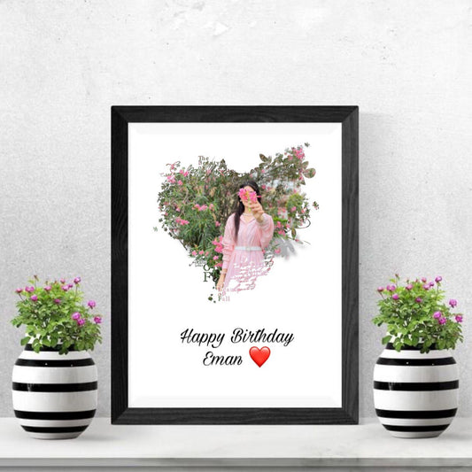 Custom Happy Birthday Photo Frame – Personalized Gift for Special Moments