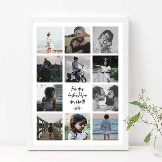 Father Day Photo Frame - Bestest Papa In The World