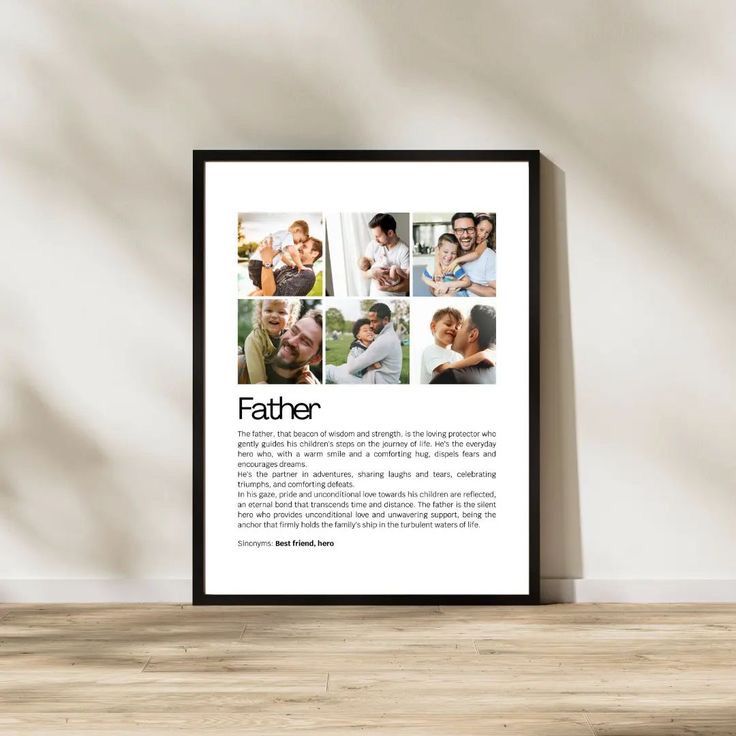 Father Day Photo Frame - He's The Partner In Adventures