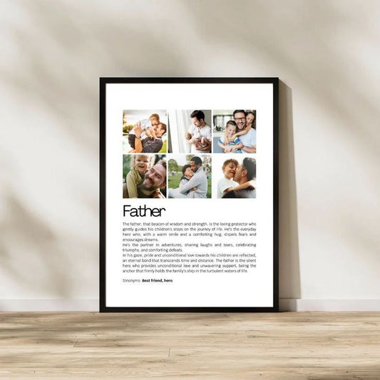 Father Day Photo Frame - He's The Partner In Adventures
