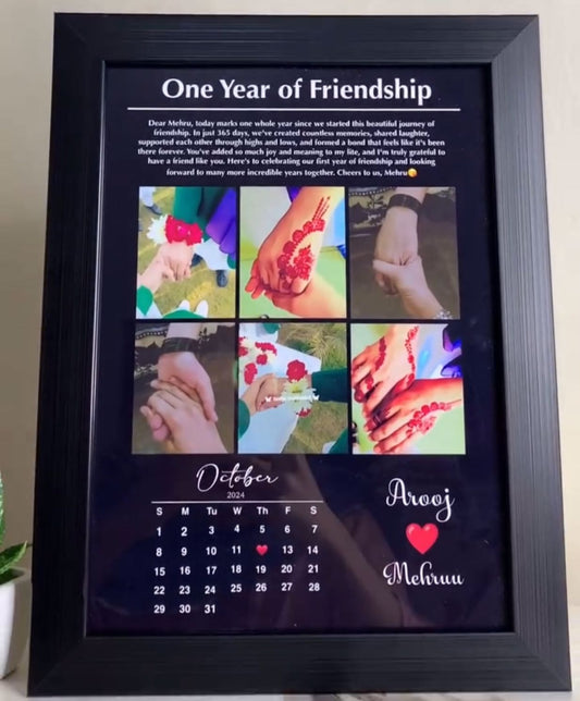 Friendship Day Photo Frame - One Year Of Friendship